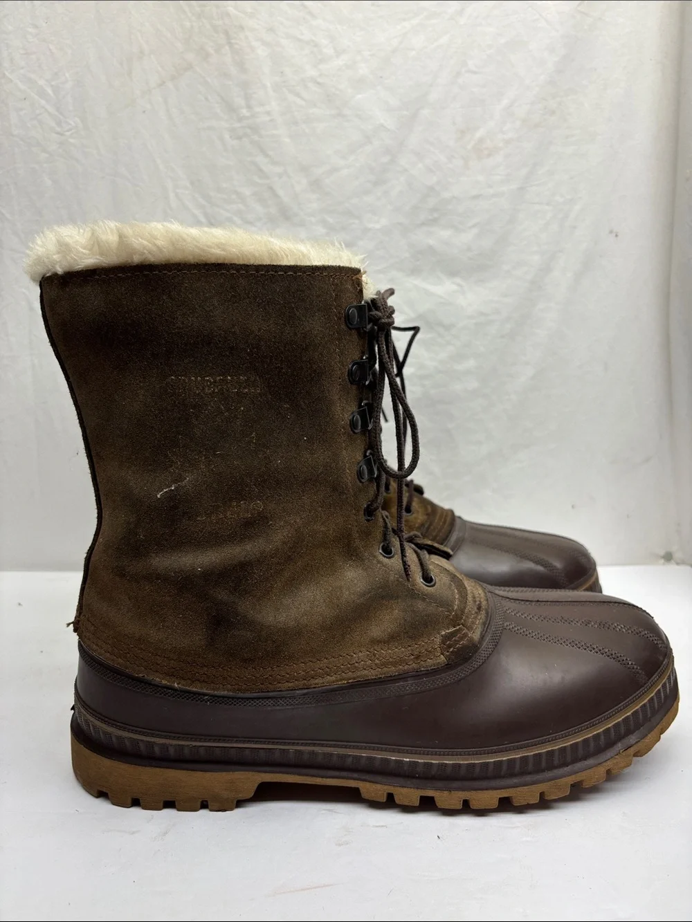 Sorel Crusader Men's Brown Insulated Lace-Up Winter Boots, SZ 12